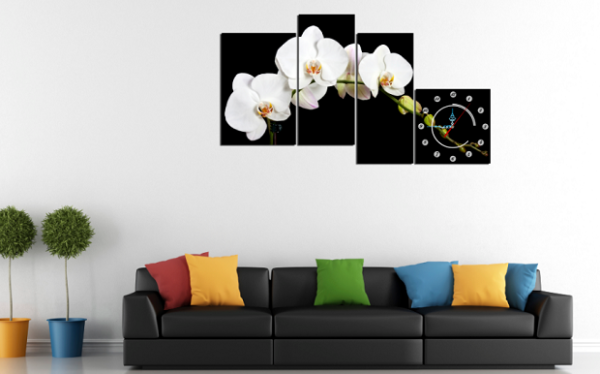 Hình ảnh mẫu tranh hoa lan trắng