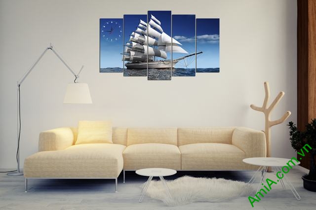 Hình ảnh mẫu tranh thuận buồm xuôi gió đẹp treo trang trí phòng khách