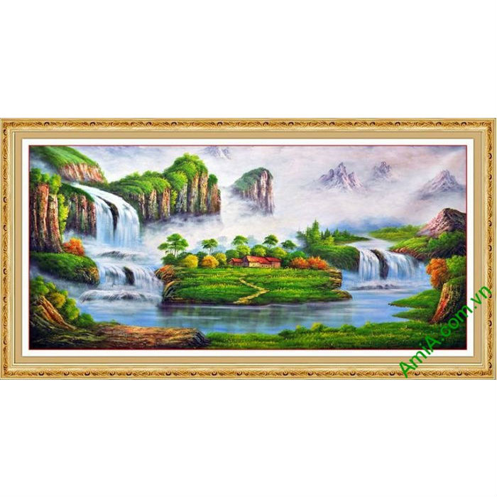 Những bức tranh phong cảnh thác nước đẹp sẽ đưa bạn vào thế giới tự nhiên tuyệt đẹp, được tạo nên bởi sự vô tận và đẹp đẽ. Tranh lấy cảm hứng từ một số thác nước đẹp nhất trên thế giới, tất cả đều được tái hiện chân thật nhất, tạo thành một bức tranh tuyệt đẹp.