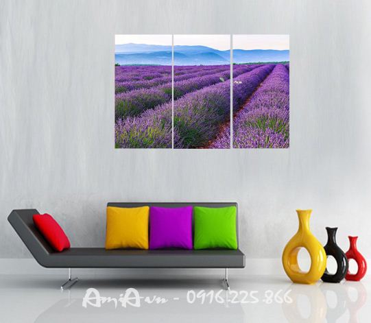 tranh treo tuong dong hoa lavender