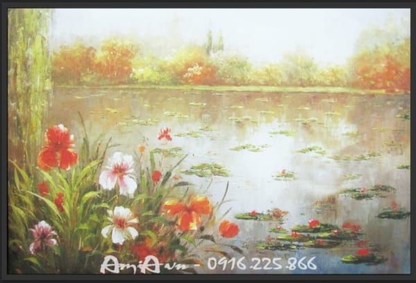 tranh in canvas phong canh hoa dai