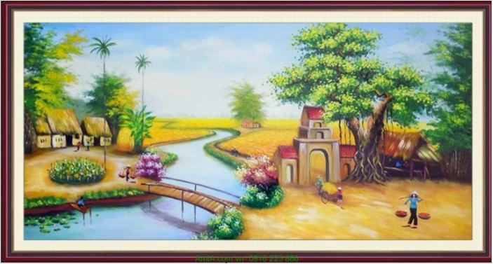 Ý nghĩa tranh phong cảnh quê hương Việt Nam - Amia Hà Nội