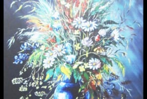 tranh in canvas binh hoa dep