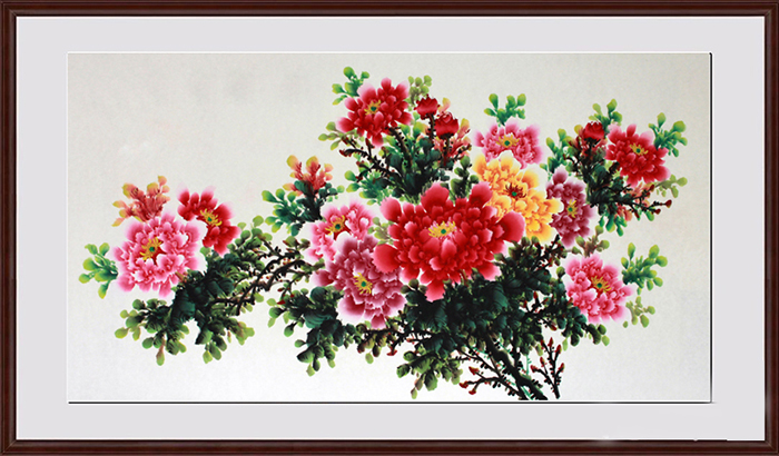 tranh treo tet hoa mau don vinh hoa