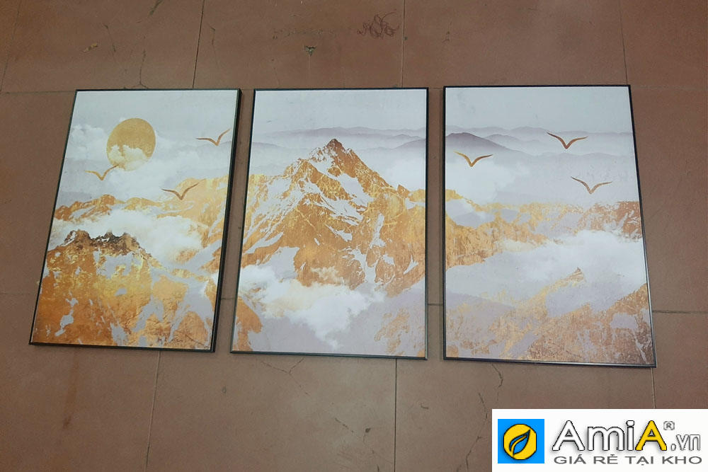 Tranh canvas núi vàng amia1489