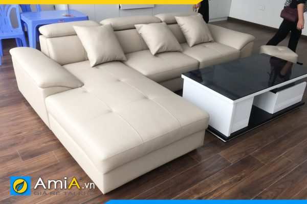 sofa da đẹp giá rẻ bình dân