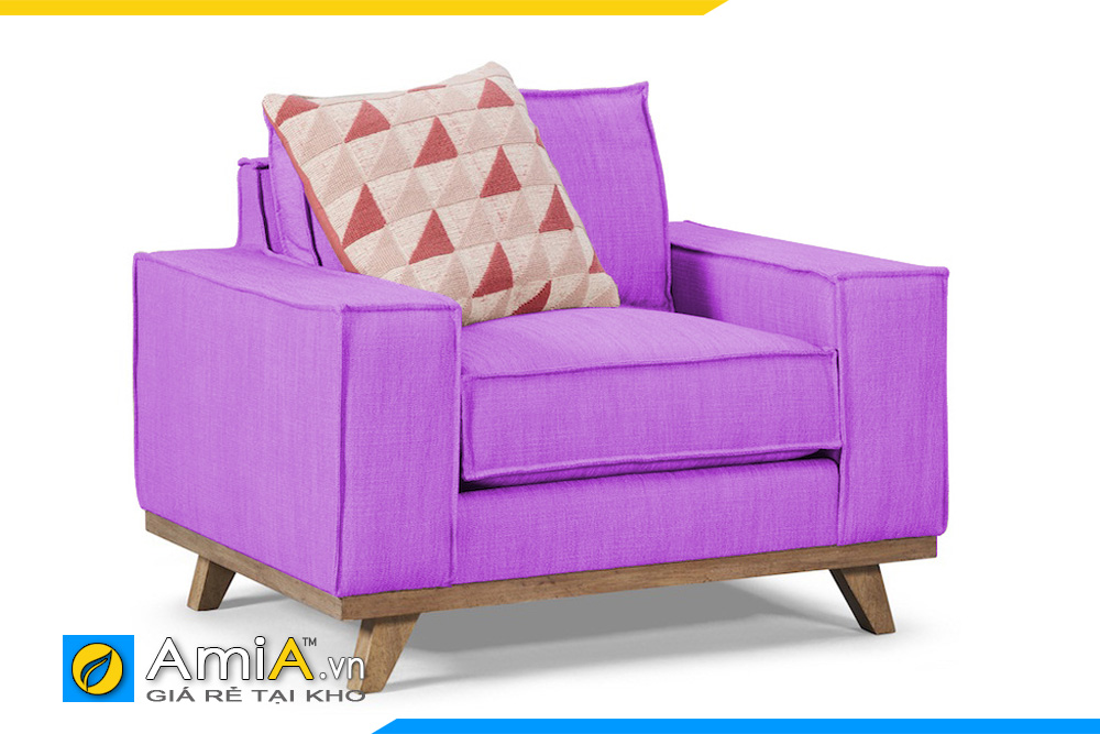 ghế sofa 1 chỗ màu tím AmiA 20908