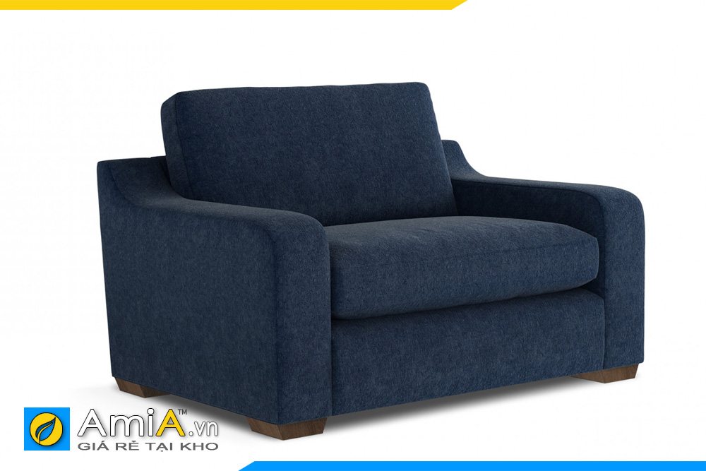 sofa đơn màu xanh đen AmiA 20103