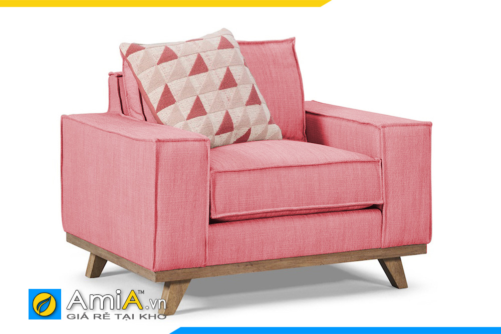 ghế sofa đơn màu hồng AmiA 20908