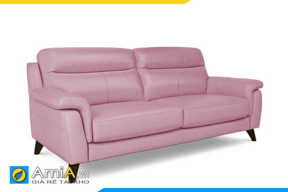 sofa da đẹp màu hồng nhỏ mini