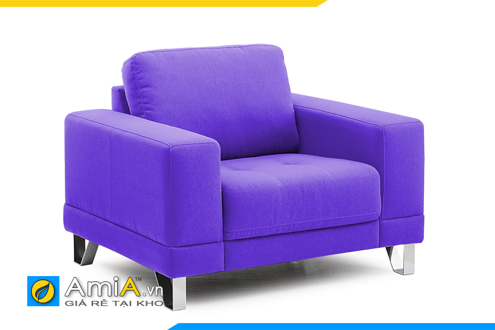 sofa đơn đẹp màu tím xanh