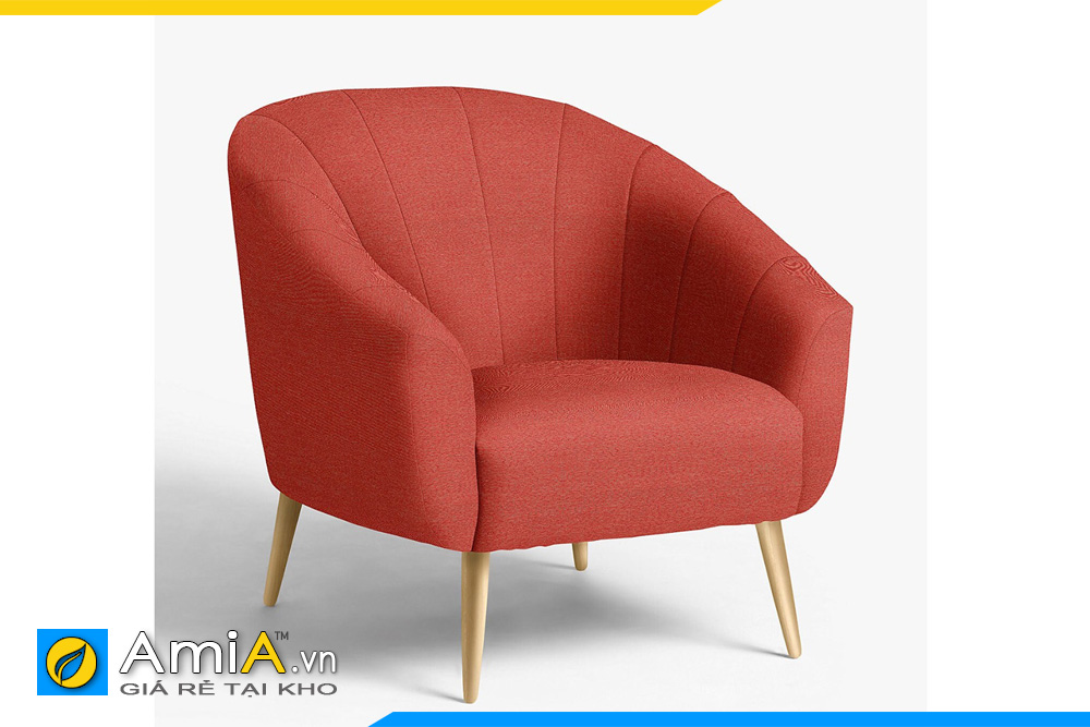 Mẫu ghế sofa đơn màu đỏ đẹp