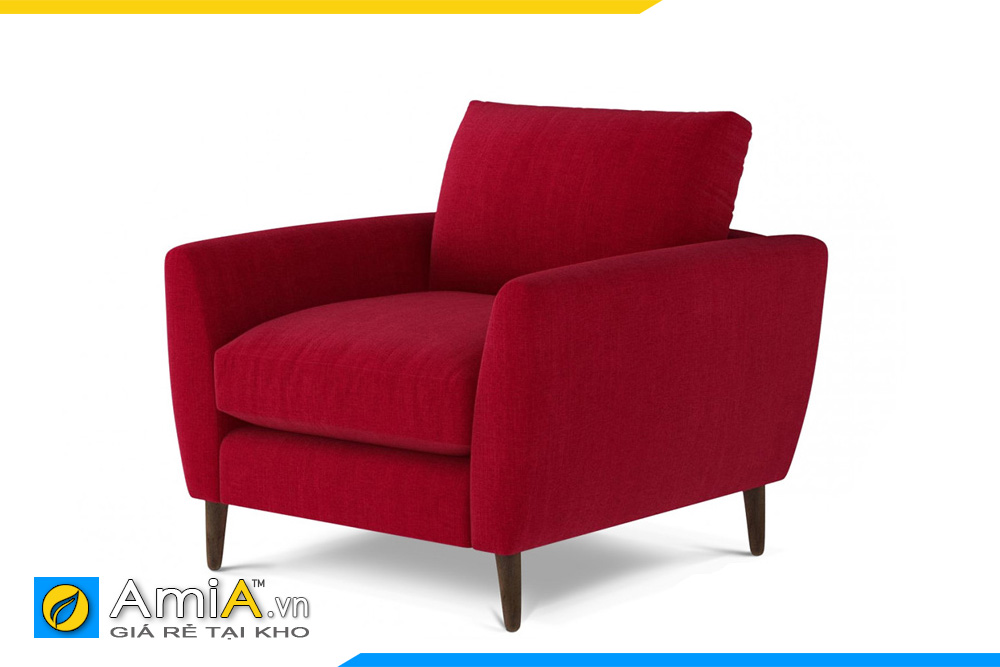 sofa đơn đẹp màu đỏ AmiA 20102