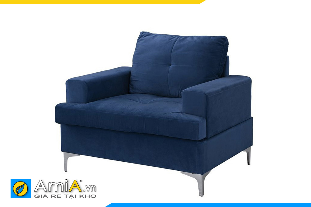 sofa đơn màu xanh tím than AmiA 20199