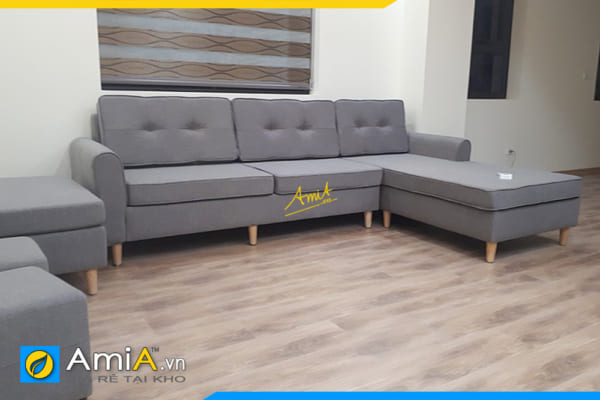 sofa góc vải nỉ đẹp AmiA 20207