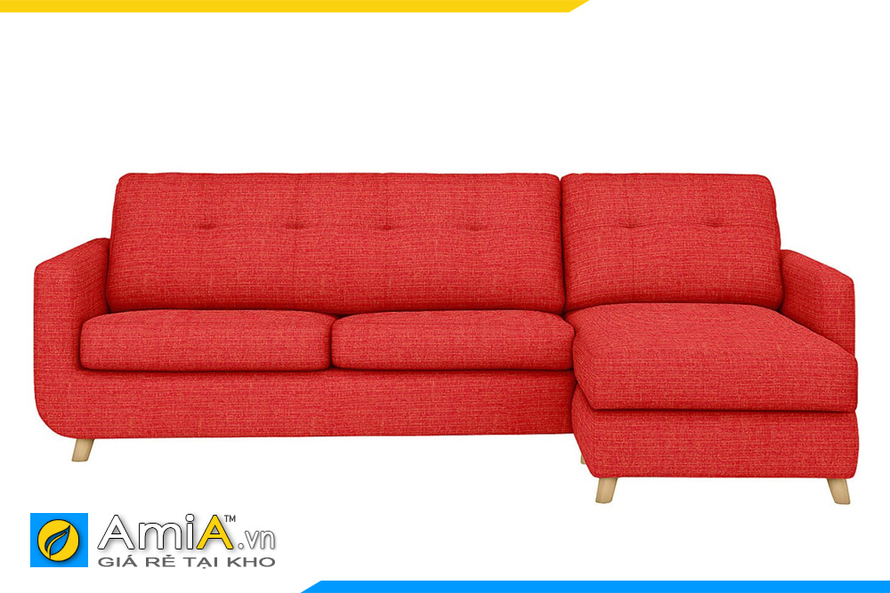 sofa nỉ màu đỏ tươi đẹp