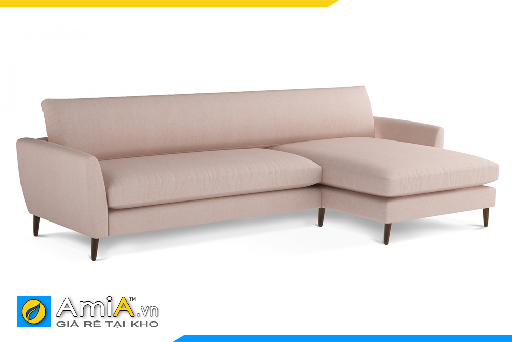 sofa nỉ giá rẻ màu phớt hồng AmiA 20094