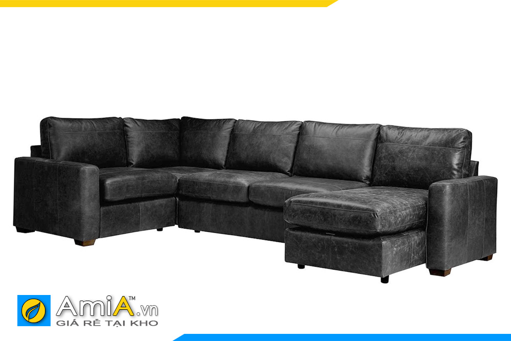 mẫu ghế sofa da kích thước lớn