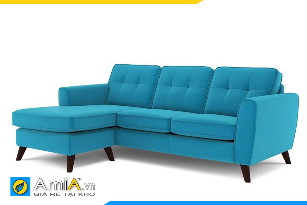 Ghế sofa nỉ màu xanh dương AmiA 20207