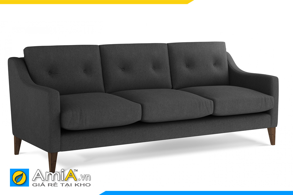sofa màu ghi đen đẹp dạng văng AmiA 20096