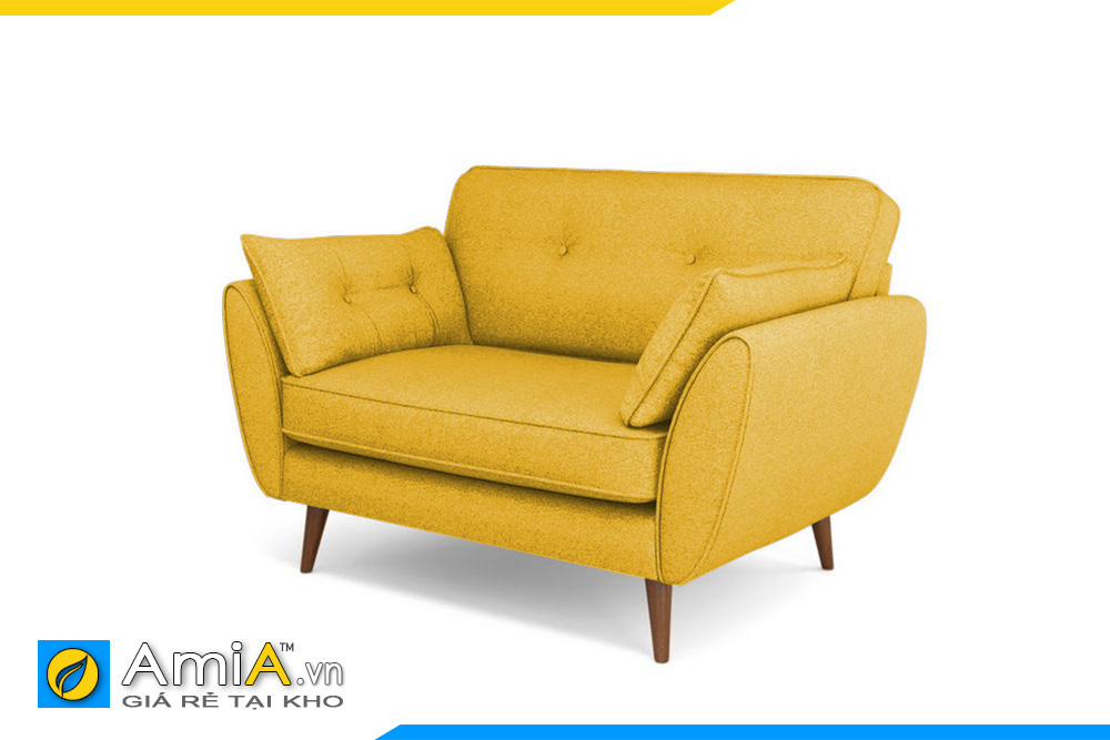 sofa màu vàng nhỏ xinh 1 chô