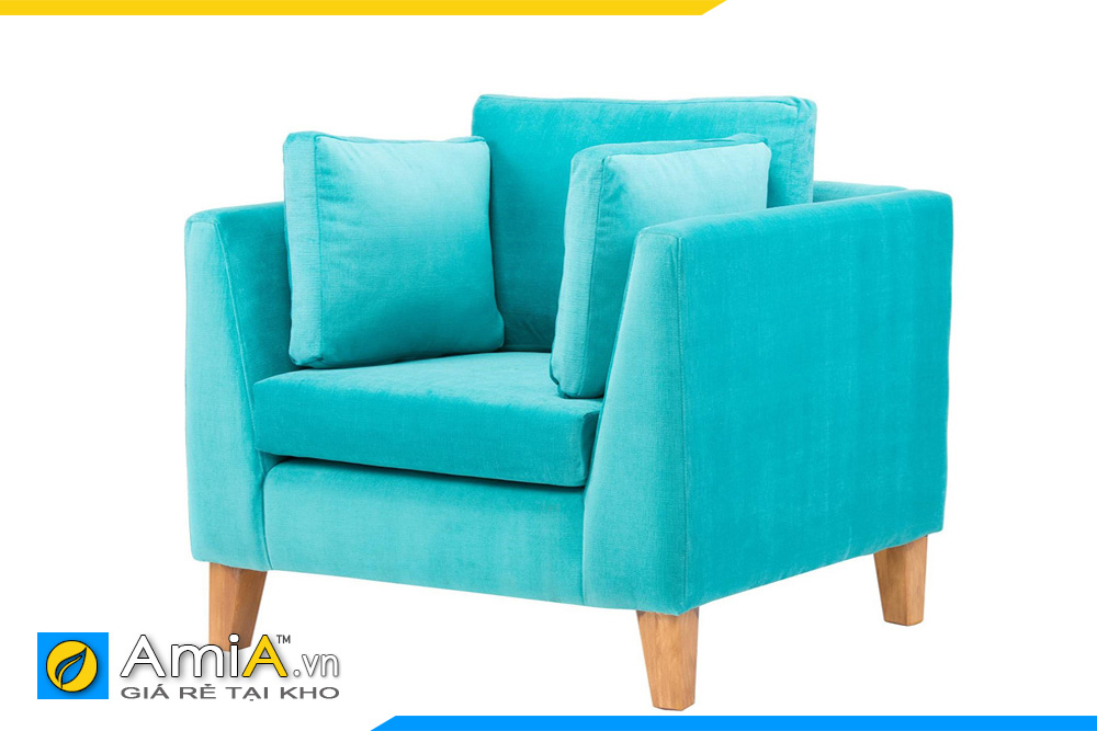 Sofa phòng ngủ đẹp màu xanh AmiA 20163