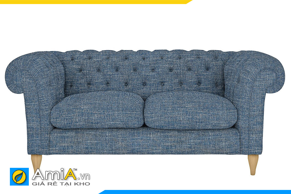 Sofa tân cổ điển màu xanh dương