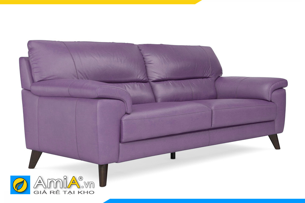 Ghế sofa da đẹp màu tím