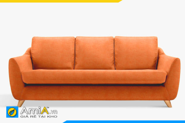 sofa bọc nỉ màu cam đẹp