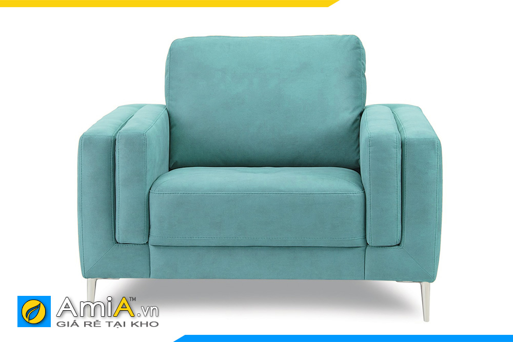 ghế sofa màu xanh làm
