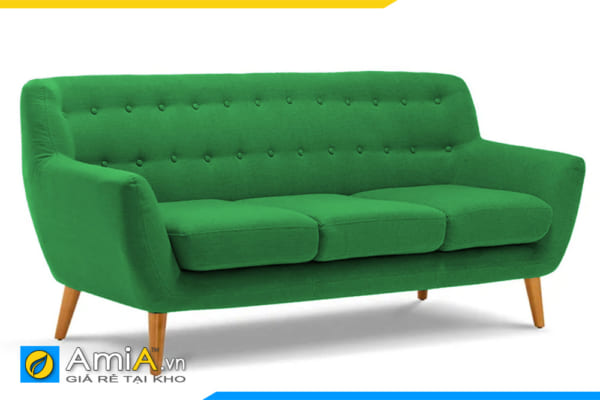 sofa văng nỉ màu xanh lá cây