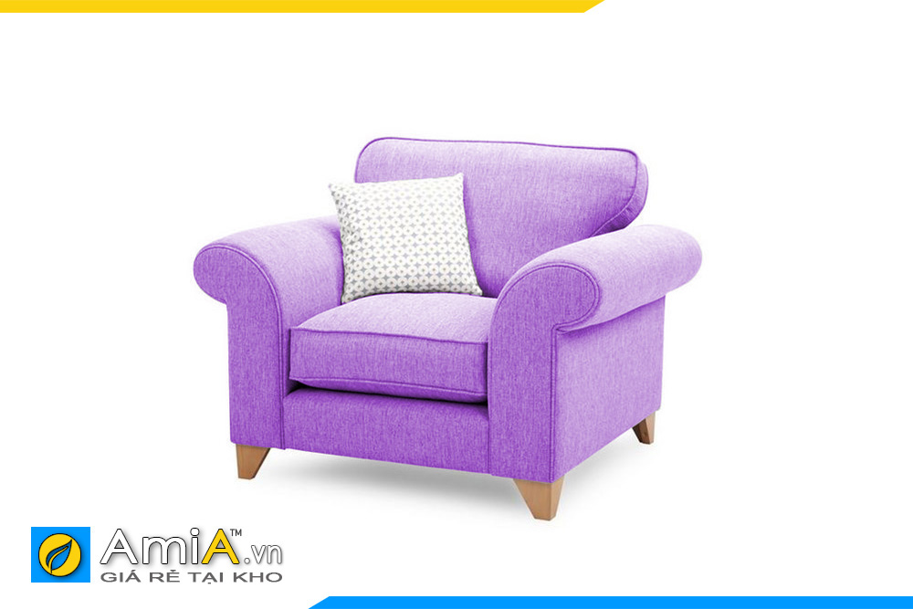 Ghế sofa đơn đẹp màu tím AmiA 20028