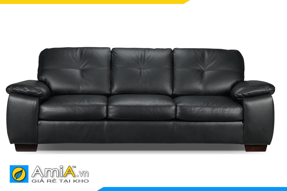 sofa văng da đẹp màu đen