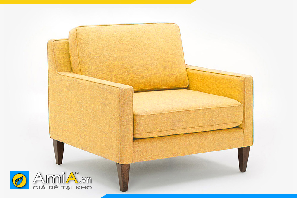 Hình ảnh sofa đơn màu vàng AmiA 19193