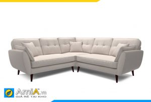 Sofa góc chữ V màu trắng