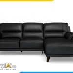Sofa kiểu góc L màu đen