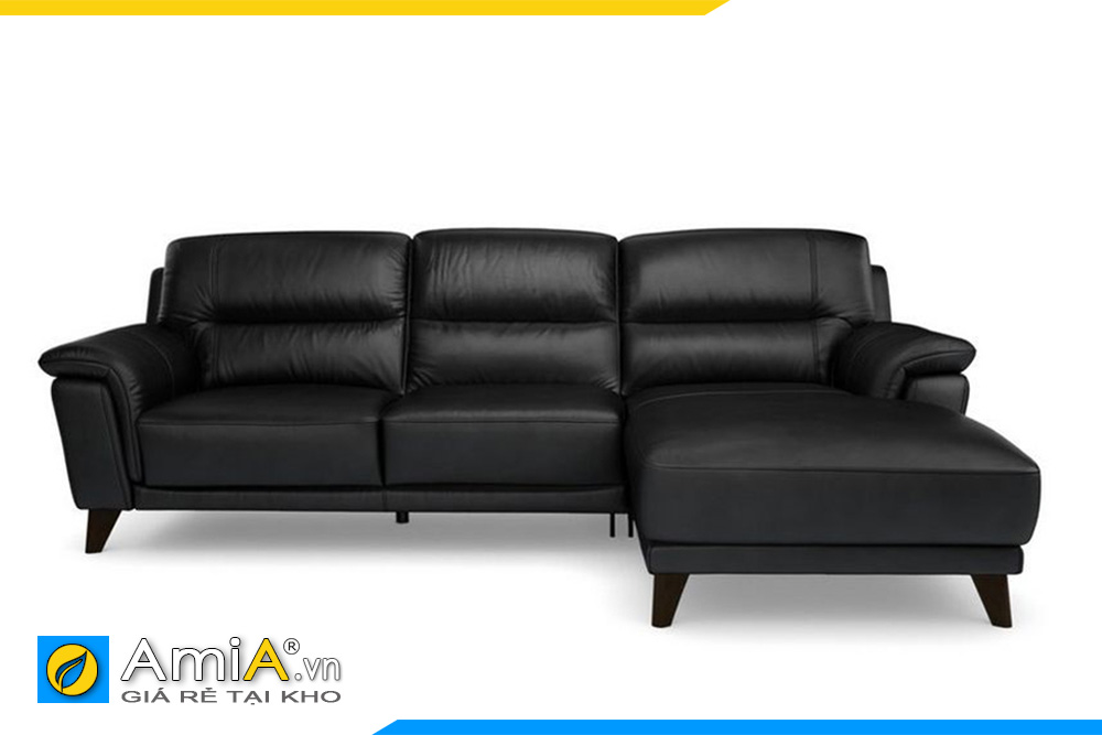 Ghế sofa da màu đen dạng văng nhỏ gọn AmiA 1992247