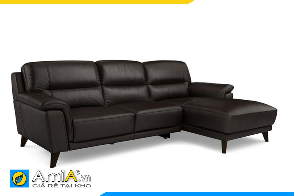 Ghế sofa da màu đen đẹp