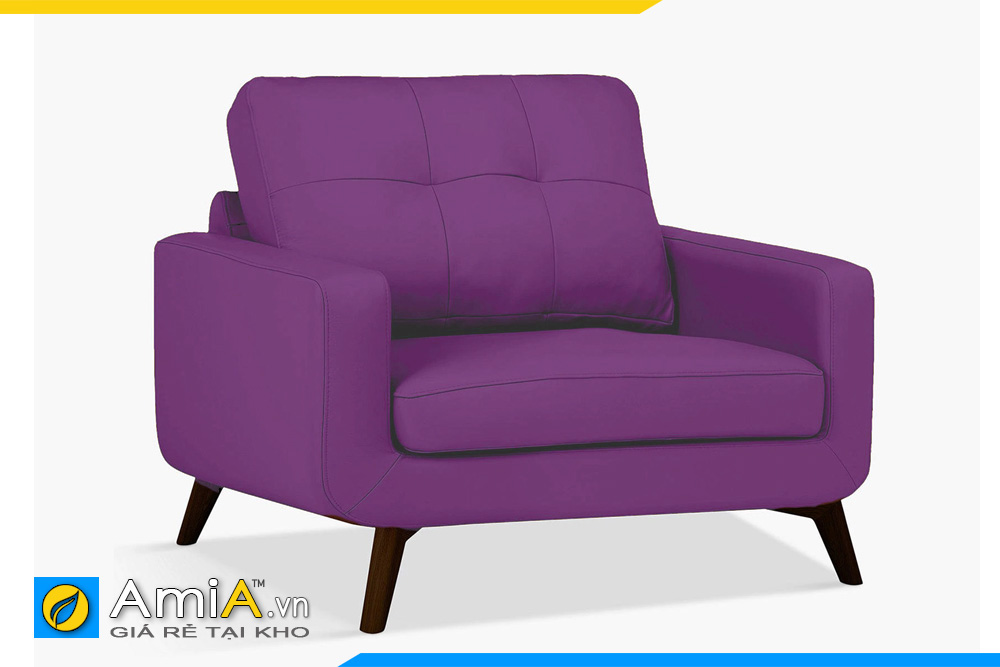 sofa da đẹp màu tím