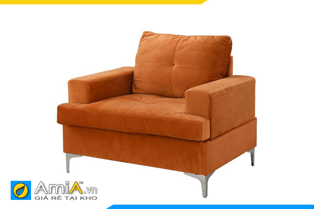 sofa màu cam đẹp 1 chỗ ngồi
