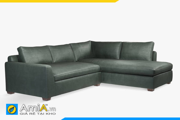 sofa da đẹp kiểu góc