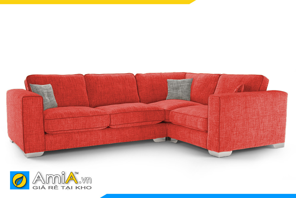 sofa màu đỏ kiểu góc AmiA 20043
