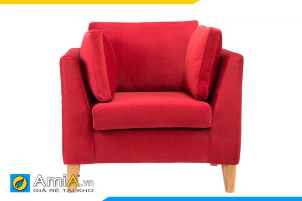 sofa màu đỏ đẹp 1 chỗ ngồi