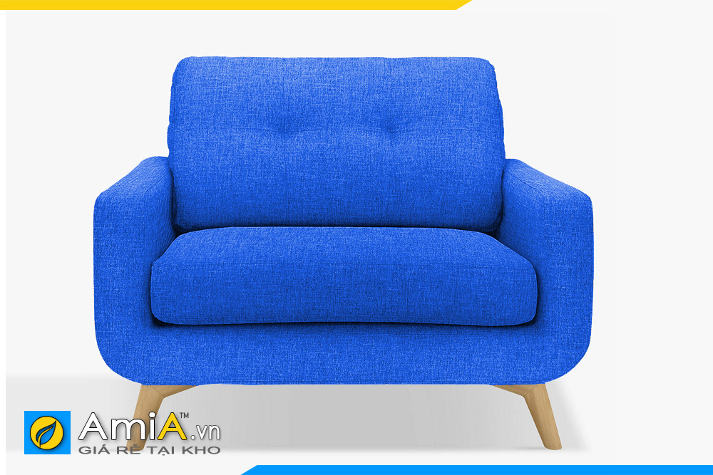 Ghế sofa đơn màu xanh nước biển