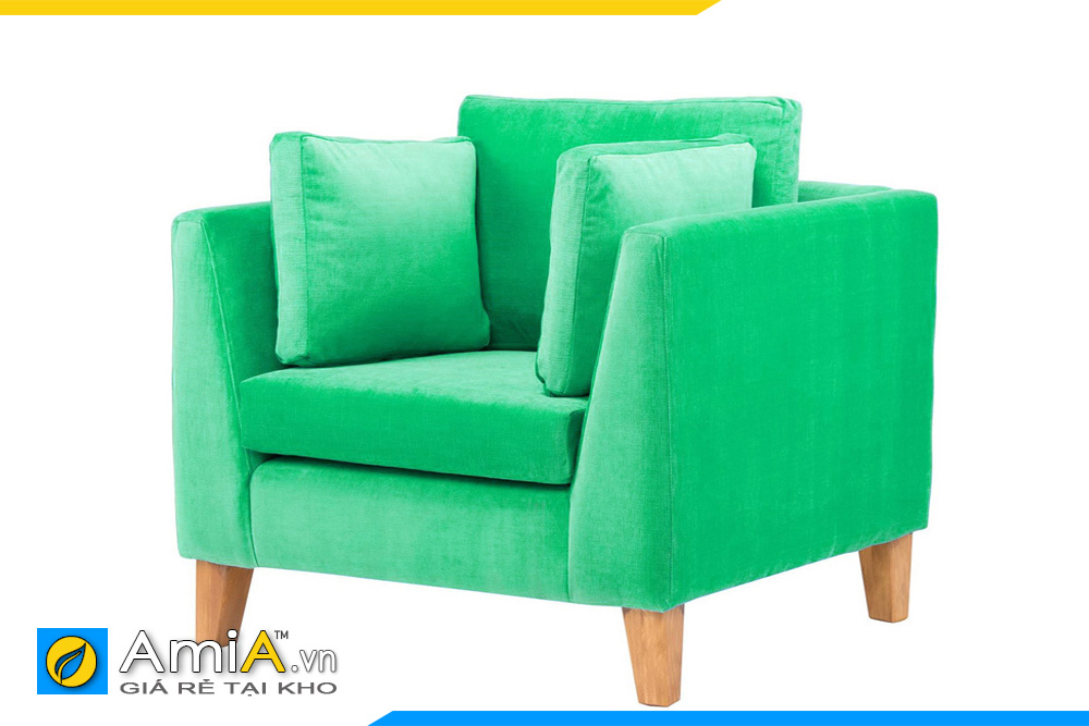sofa màu xanh là cây 1 chỗ AmiA 20163