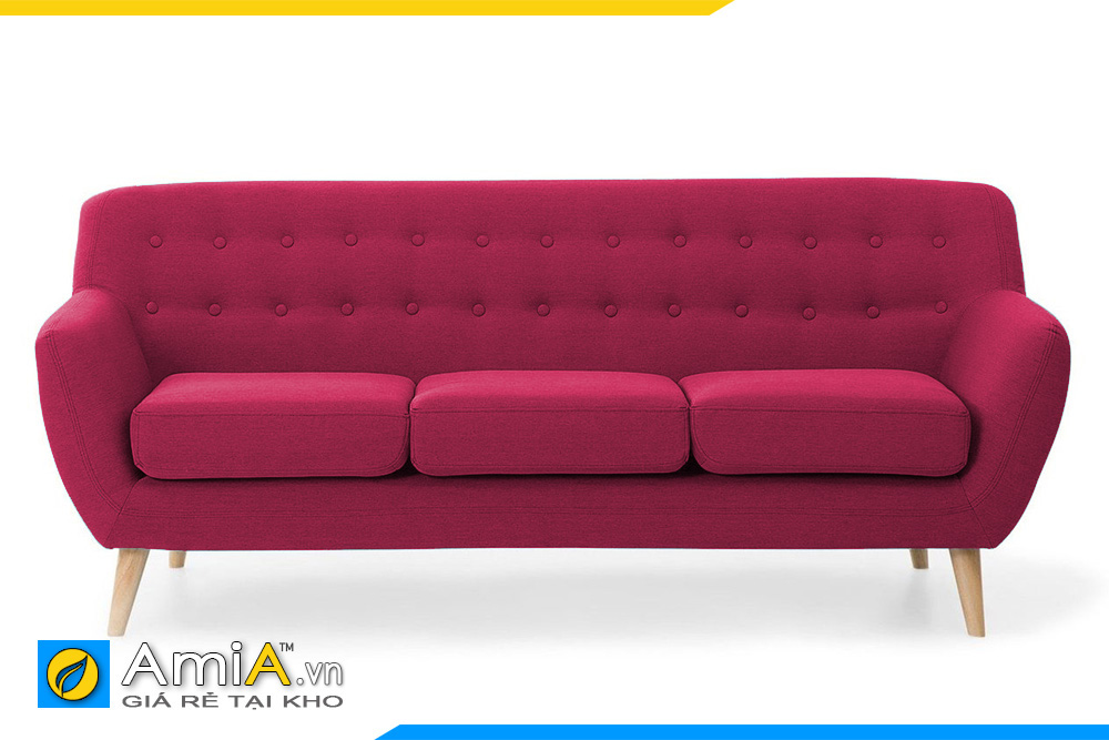 ghế sofa văng nỉ màu đỏ AmiA 20076