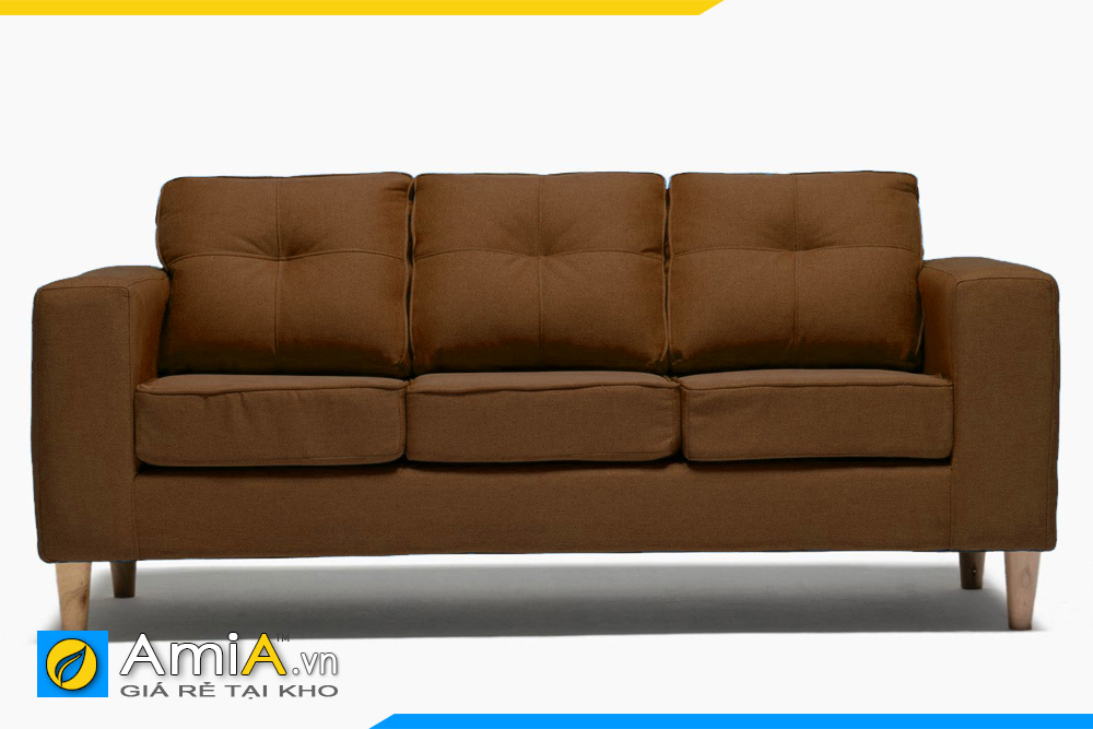 sofa màu nâu dạng văng dài
