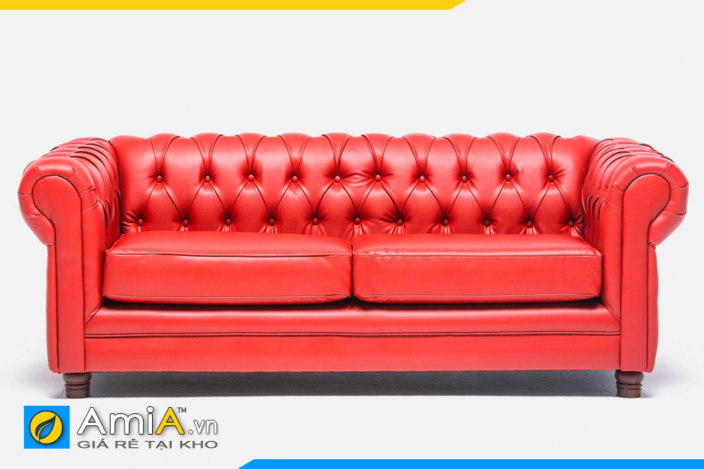 sofa tân cổ điển màu đỏ
