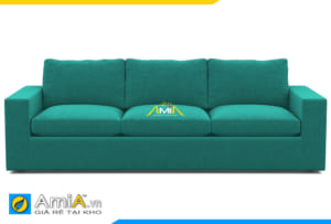 ghế sofa văng nỉ màu xanh làm AmiA 20125
