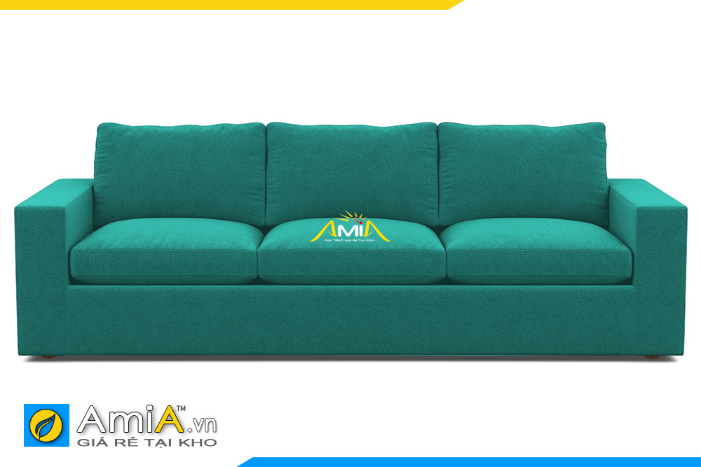 ghế sofa văng nỉ màu xanh làm AmiA 20125